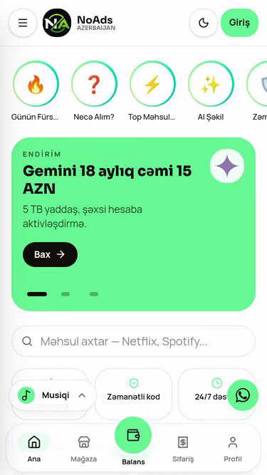 Screenshot of noads.store