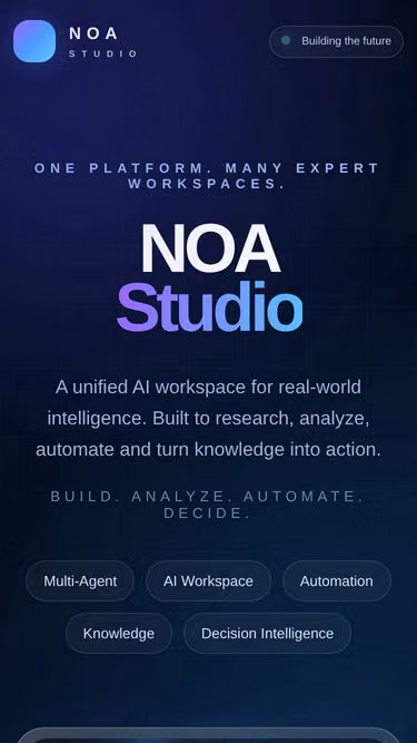 Screenshot of noastudio.ai