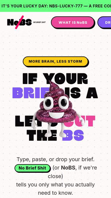Screenshot of nobs.wtf