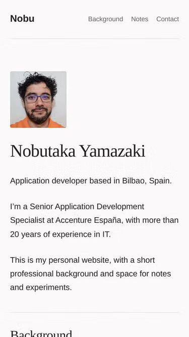 Screenshot of nobu.es
