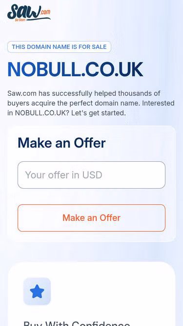 Screenshot of nobull.co.uk