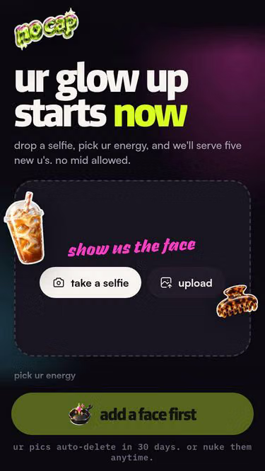 Screenshot of nocap.rip