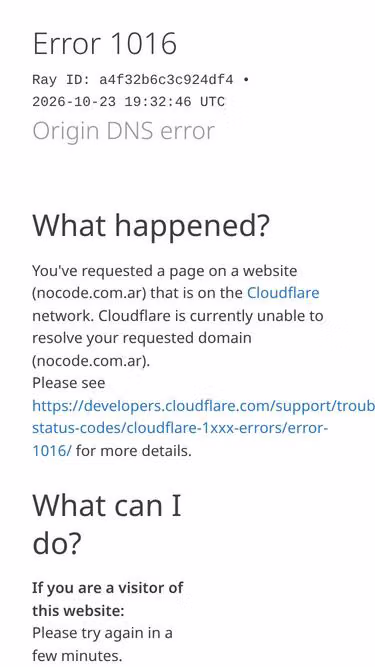 Screenshot of nocode.com.ar