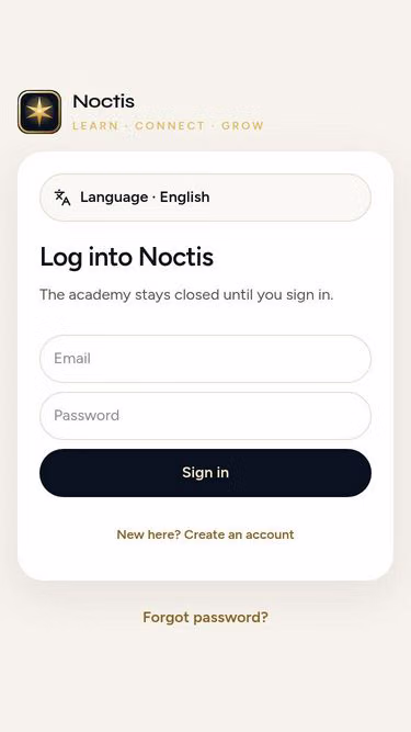 Screenshot of noctis.social