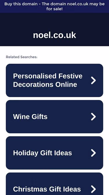 Screenshot of noel.co.uk