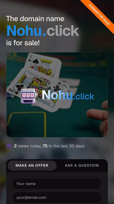 Screenshot of nohu.click
