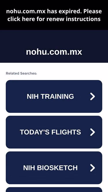 Screenshot of nohu.com.mx