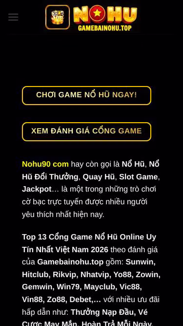 Screenshot of nohu.com.pe