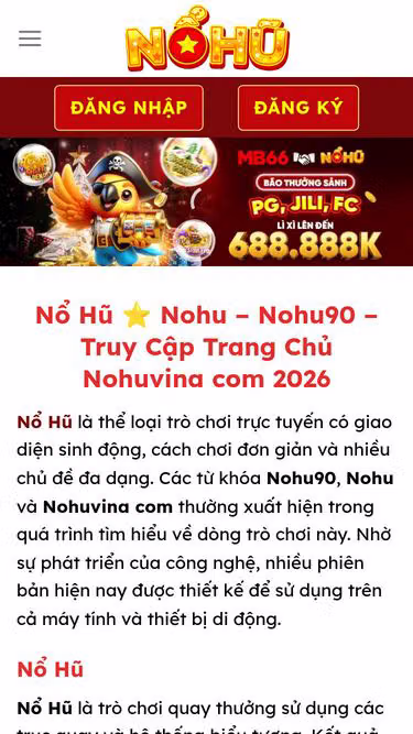 Screenshot of nohu.com.tw