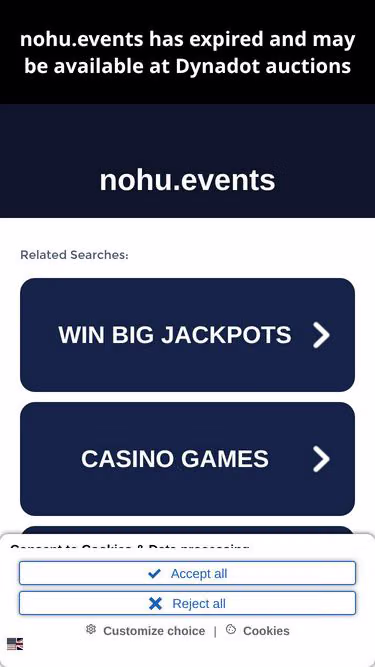 Screenshot of nohu.events