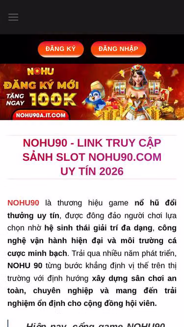 Screenshot of nohu.fast