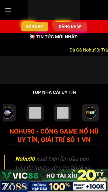 Screenshot of nohu.games