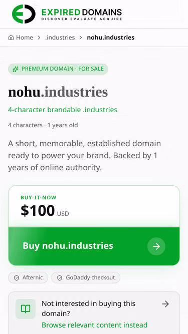 Screenshot of nohu.industries