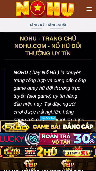 Screenshot of nohu.irish