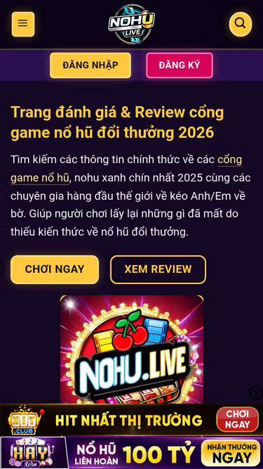 Screenshot of nohu.live