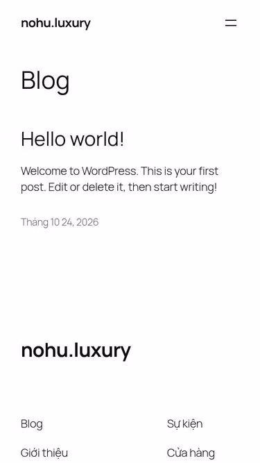 Screenshot of nohu.luxury
