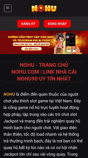 Screenshot of nohu.monster