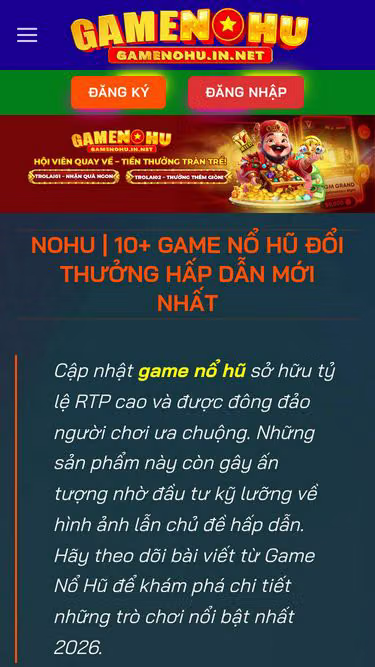 Screenshot of nohu.mx