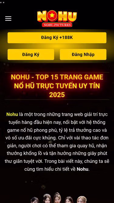 Screenshot of nohu.pictures
