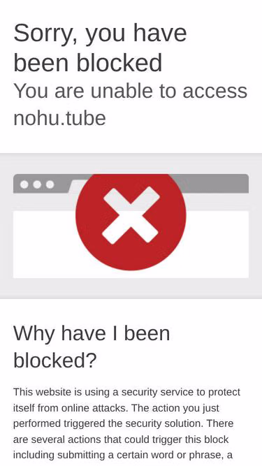 Screenshot of nohu.tube