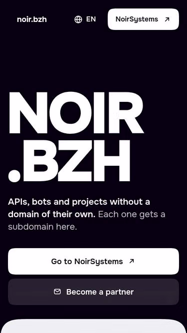 Screenshot of noir.bzh