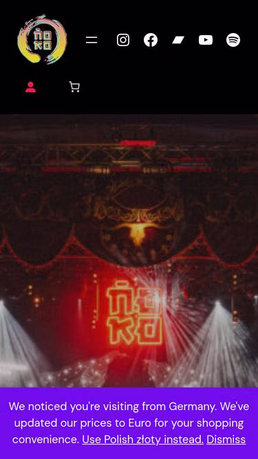 Screenshot of noko.band
