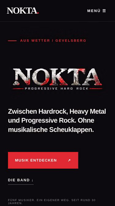 Screenshot of nokta.rocks