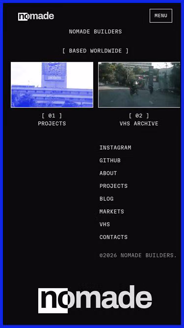 Screenshot of nomade.builders