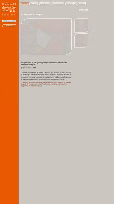 Screenshot of nomade.ch