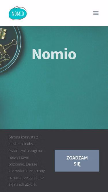 Screenshot of nomio.eu
