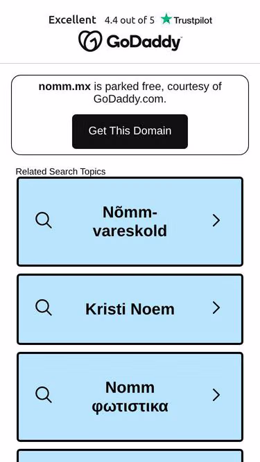 Screenshot of nomm.mx