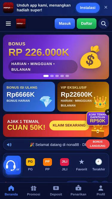 Screenshot of nona88.live
