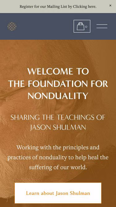 Screenshot of nonduality.us