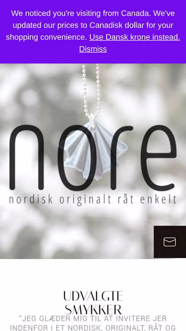 Screenshot of nore.dk