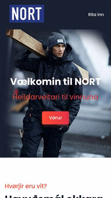 Screenshot of nort.fo