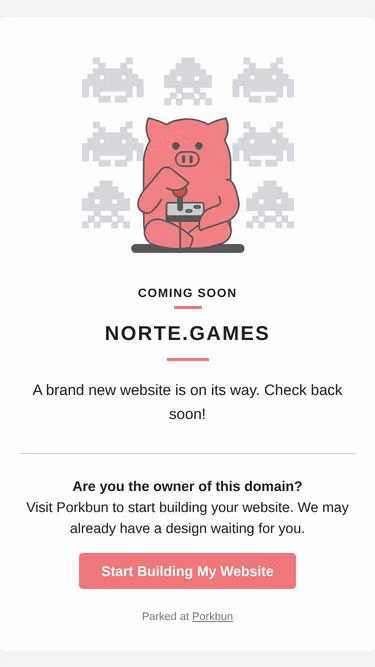Screenshot of norte.games