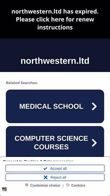 Screenshot of northwestern.ltd