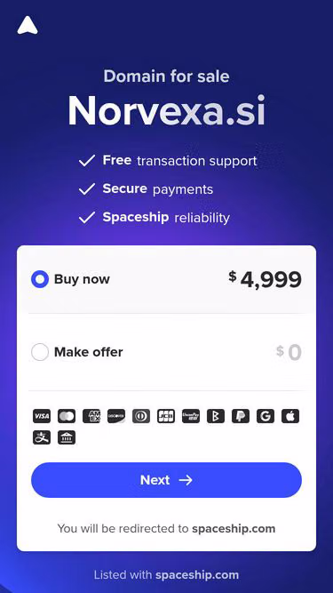 Screenshot of norvexa.si