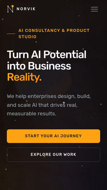 Screenshot of norvik.ai