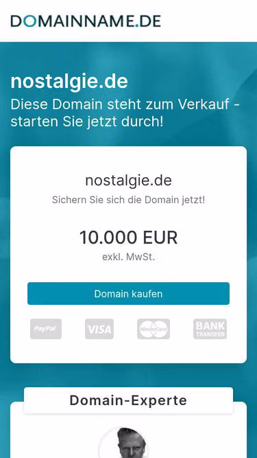 Screenshot of nostalgie.de