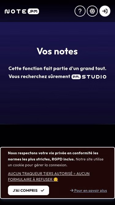 Screenshot of note.pm
