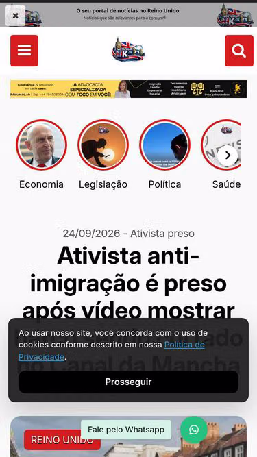 Screenshot of noticia.uk