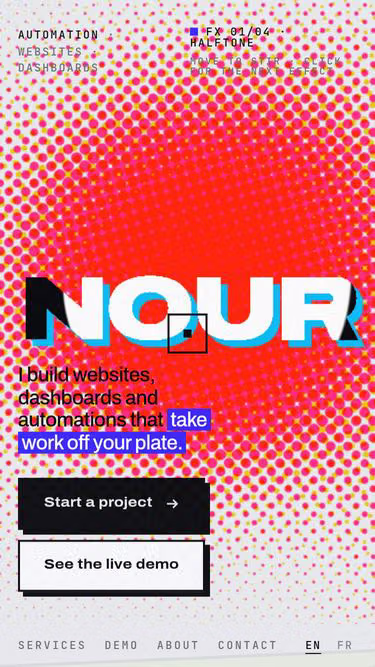 Screenshot of nour.pro