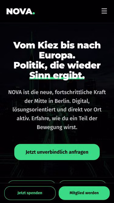 Screenshot of nova.berlin