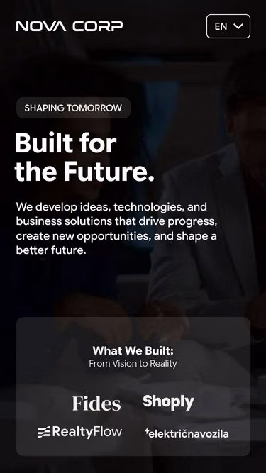 Screenshot of novacorp.ba