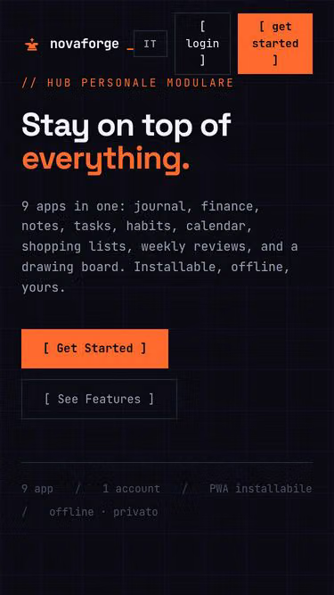 Screenshot of novaforge.it