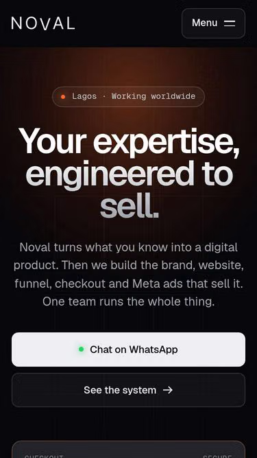 Screenshot of noval.agency