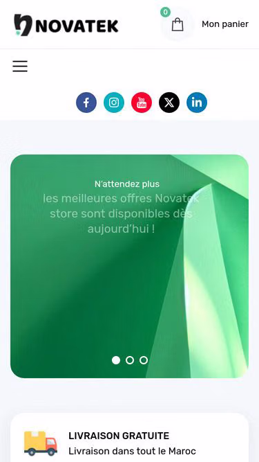 Screenshot of novatek.ma