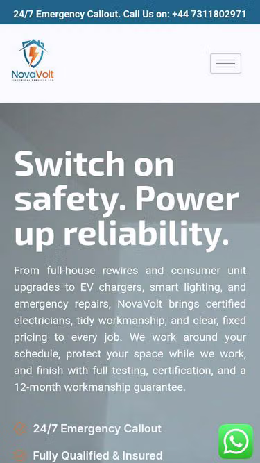Screenshot of novavolt.co.uk