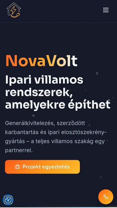 Screenshot of novavolt.hu